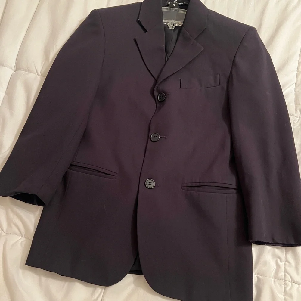PERRY ELLIS Classic Boys size 10 Black Suit jacket pants wedding